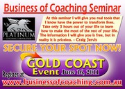 The Business of Coaching Seminar by Craig Jervis - Gold Coast Event