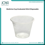 Medicine Cup Graduated 30ml Disposable - Joya Medical Supplies