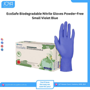 EcoSafe Biodegradable Nitrile Gloves Powder-Free Small Violet Blue