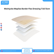 Molnlycke Mepilex Border Flex Dressing 7.5×7.5cm - Joya Medical Suppli