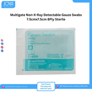 Multigate Non-X-Ray Detectable Gauze Swabs 7.5cmx7.5cm 8Ply Sterile
