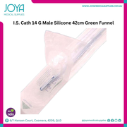 I.S. Cath 14 G Male Silicone 42cm Green Funnel - Joya Medical Supplies