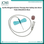 Surflo Winged Infusion Therapy Non Safety Set 30cm Tube 23Gx19mm Blue