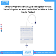 UNOQUIP Q3 Urine Drainage Bed Bag Non-Return Valve